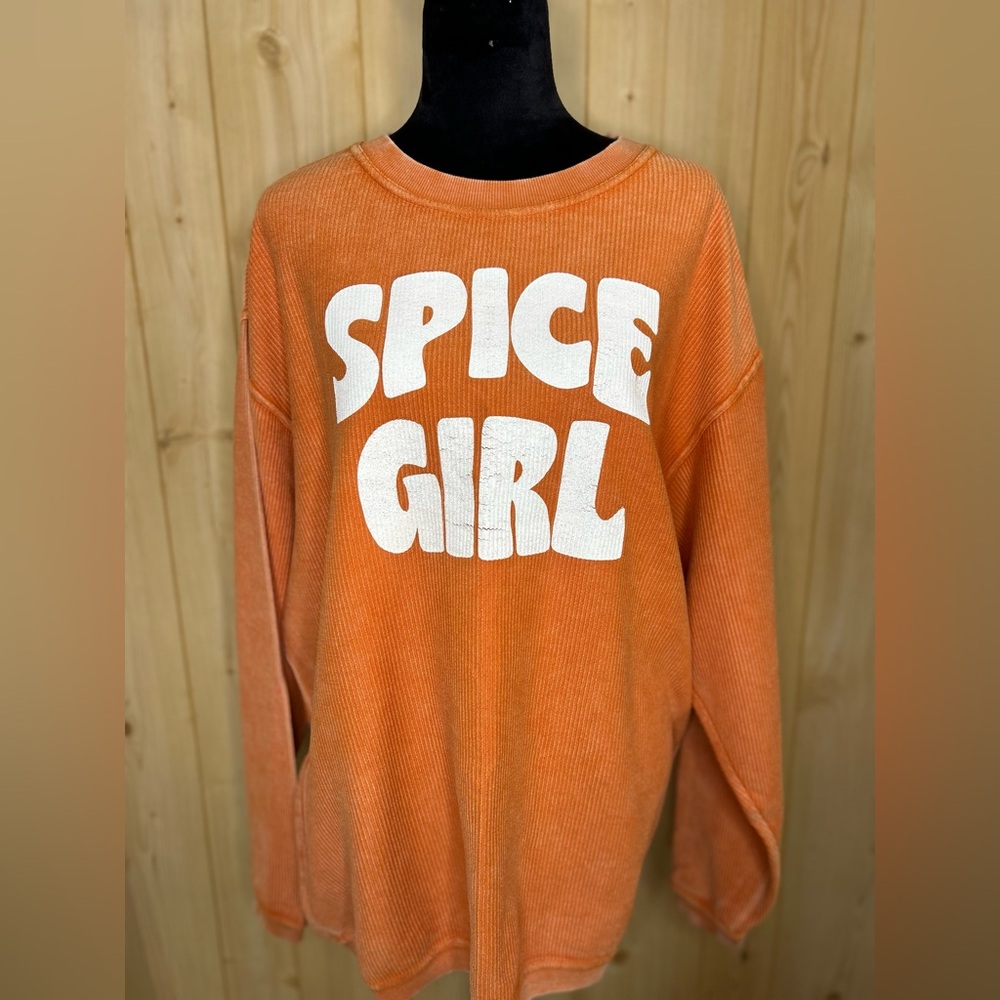 Oversized Corded “Spice Girl” Crew
